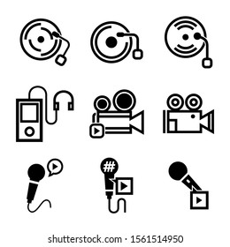 record icon isolated sign symbol vector illustration - Collection of high quality black style vector icons
