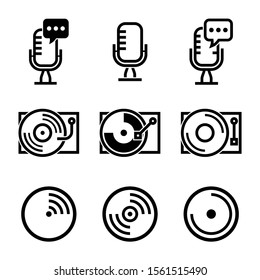 record icon isolated sign symbol vector illustration - Collection of high quality black style vector icons
