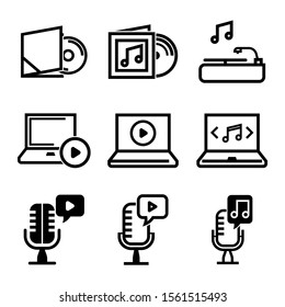 record icon isolated sign symbol vector illustration - Collection of high quality black style vector icons
