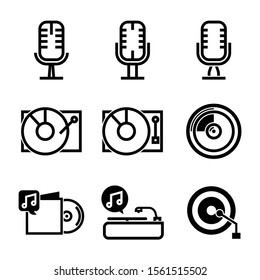 record icon isolated sign symbol vector illustration - Collection of high quality black style vector icons
