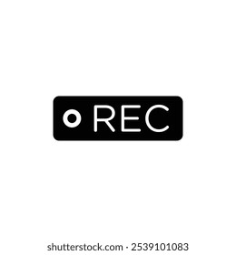 Record icon logo sign set vector outline