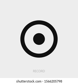 Record icon. New trendy record vector illustration symbol