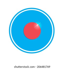 record icon icon on white background