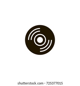 record icon. sign design