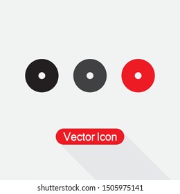 Record Icon, Record Symbol Vector Illustration Eps10