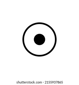 Record icon vector. Record button icon vector