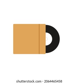 Record icon vector. Record cartoon vector.