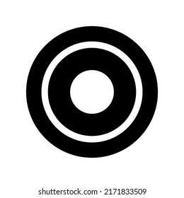 Record Icon Vector Symbol Design Illustration