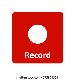 Record icon for web and mobile