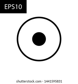 Record Icon.Vector illustration. Web , mobile app. EPS10