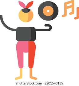 record isolated design element stock illustration. Vector on a white background