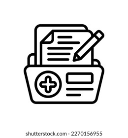 Record Keeping icon in vector. Logotype