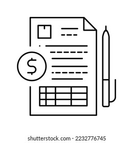 Zeilensymbol-Vektorgrafik der Aufzeichnung. Registeraufzeichnung. isoliertes Kontursymbol