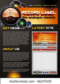 Record Label web design template