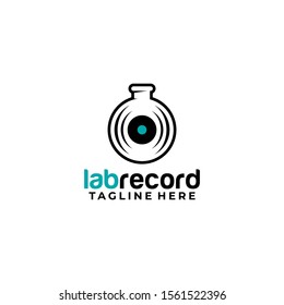 Record Logo Design Vector Template