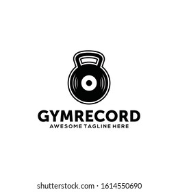 Record Logo Ilustration Design Vector Template