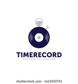 Record Logo Ilustration Design Vector Template