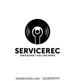 Record Logo Ilustration Design Vector Template