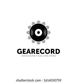 Record Logo Ilustration Design Vector Template