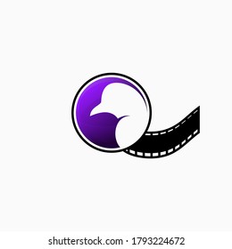 El logo de la paloma. para la producción cinematográfica 