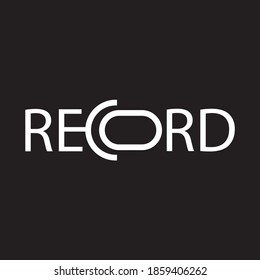 Ilustración de diseño vectorial de logotipo de registro