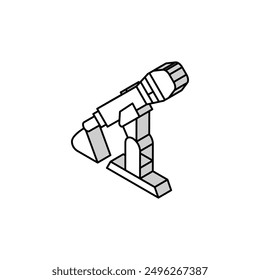 record mic microphone isometric icon vector. record mic microphone sign. isolated symbol illustration