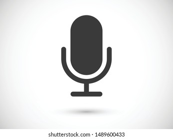 Record Microphone icon vector illustration EPS10. Sound concept