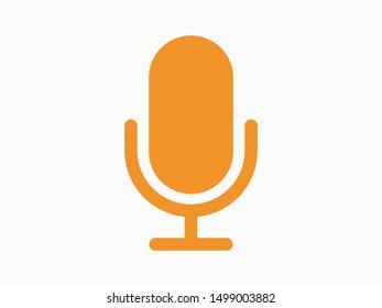 Record Microphone icon vector illustration EPS10. Sound concept