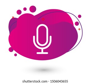 Record Microphone icon vector illustration EPS10. Sound concept