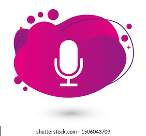 Record Microphone icon vector illustration EPS10. Sound concept