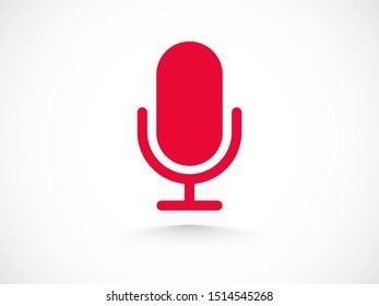 Record Microphone icon vector illustration EPS10. Sound concept