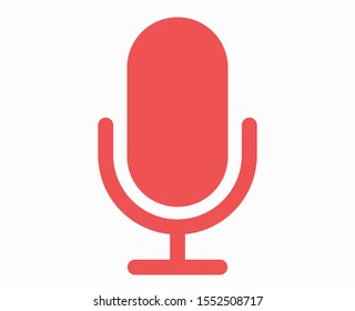 Record Microphone icon vector illustration EPS10.