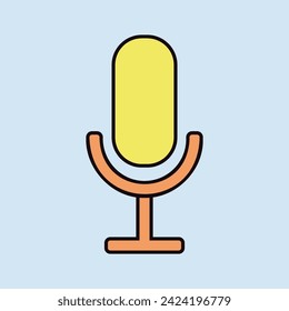 Record microphone mic vector icon. E-commerce sign. Graph symbol for your web site design, logo, app, UI