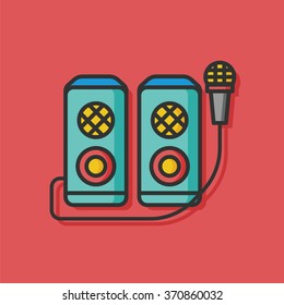 record microphone vector icon