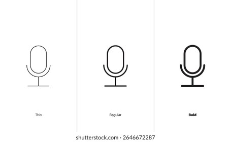 Record microphone vector icon for web site or mobile apps. sound concept icon. conference, podcast, journalist microphone