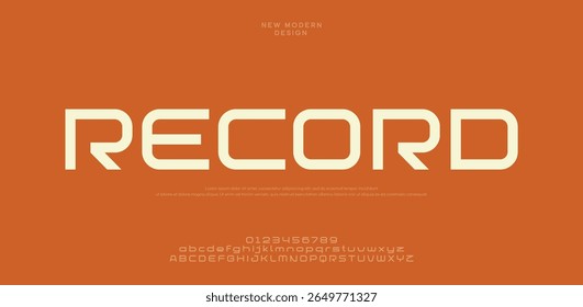 Record modern creative minimal alphabet small letter logo design