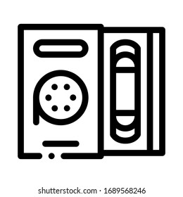 record player icon vector. record player sign. isolated contour symbol illustration