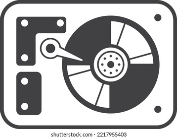 Aufnahme-Player-Illustration im minimalen Stil einzeln auf Hintergrund