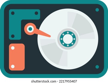 record player illustration in minimal style isolated on background