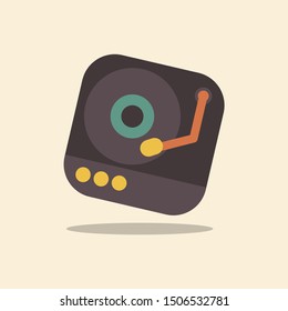 record player - music icon design
