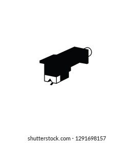 Record player needle vector pictogram.