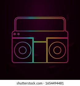 record player nolan style icon. Simple thin line, outline vector of web icons for ui and ux, website or mobile application