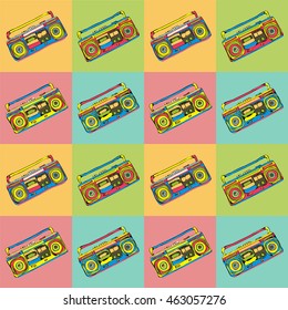 record player pattern seamless background music