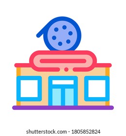 vector de icono de la tienda de registros. señal de la tienda de registros. ilustración de símbolo de color