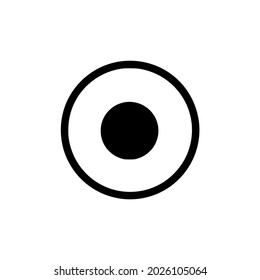 Record sign icon vector illustration