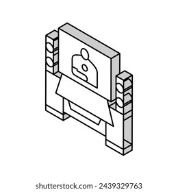 record studio isometric icon vector. record studio sign. isolated symbol illustration