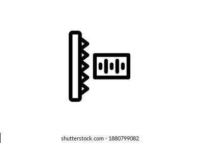 Record Studio Outline Icon - Silencer