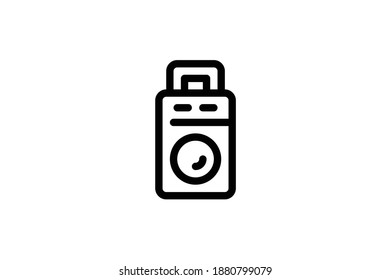 Record Studio Outline Icon - Speaker