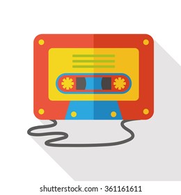 record tape flat icon