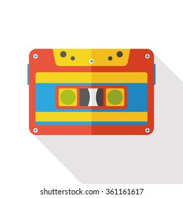 record tape flat icon